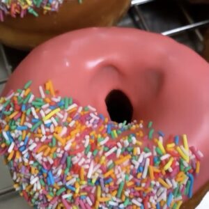 Strawberry Iced Donut